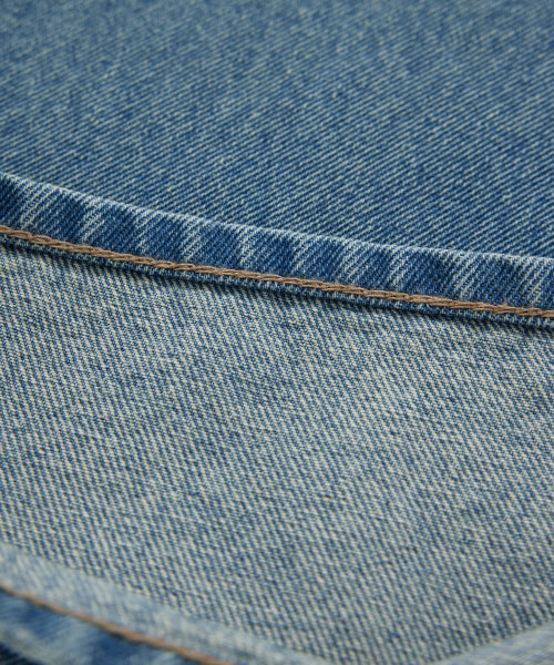 WOMAN LOOSE STRAIGHT DENIM PANTS #SANA同款！ - 2 COLORS BLUE