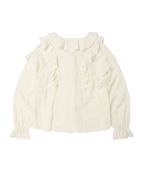 WOMAN LACE BLOUSE #SANA同款！ IVORY