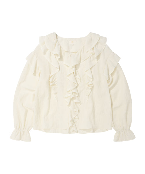 WOMAN LACE BLOUSE #SANA同款！ IVORY