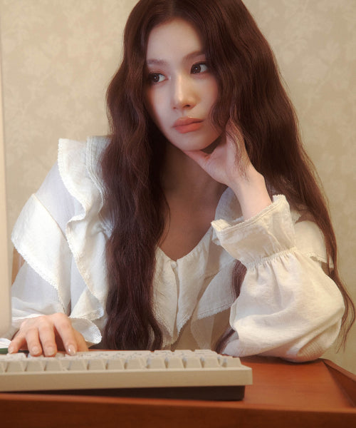 WOMAN LACE BLOUSE #SANA同款！ IVORY