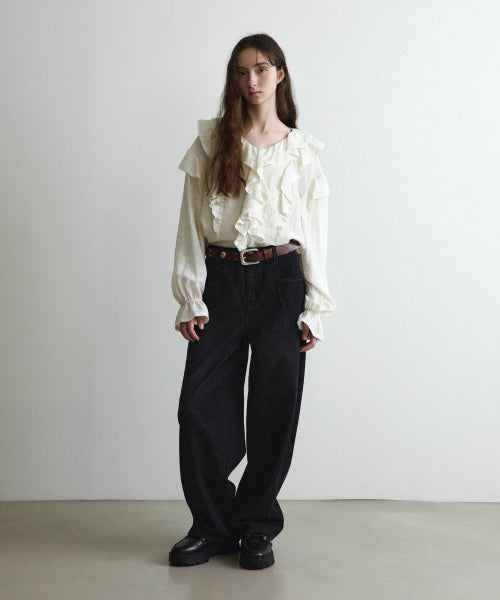 WOMAN LACE BLOUSE #SANA同款！ IVORY