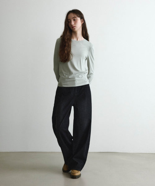 WOMAN LAYERED LONG SLEEVE #SANA同款！ - 2 COLORS GREEN