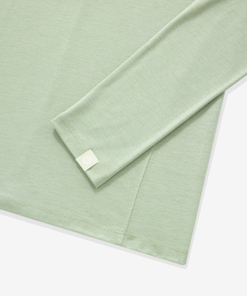 WOMAN LAYERED LONG SLEEVE #SANA同款！ - 2 COLORS GREEN