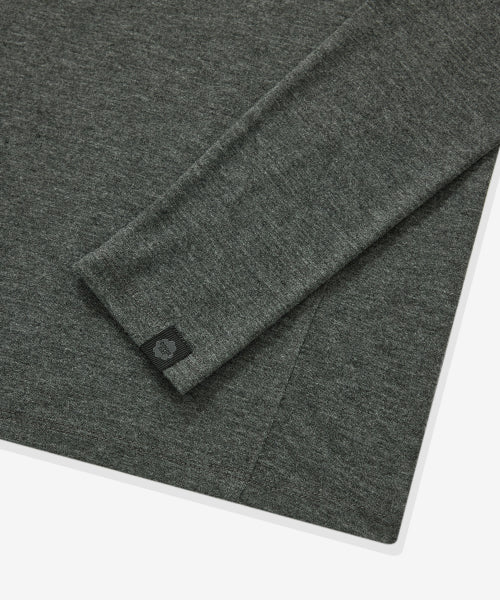 WOMAN LAYERED LONG SLEEVE #SANA同款！ - 2 COLORS CHARCOAL
