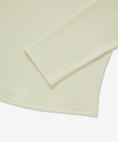WOMAN COOPER LOGO LONG SLEEVE #SANA同款！ - 3 COLORS IVORY
