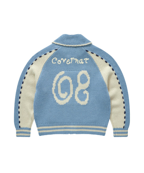 WOMAN WOOL BLEND COWICHAN CARDIGAN #SANA同款！ - 2 COLORS SKY BLUE