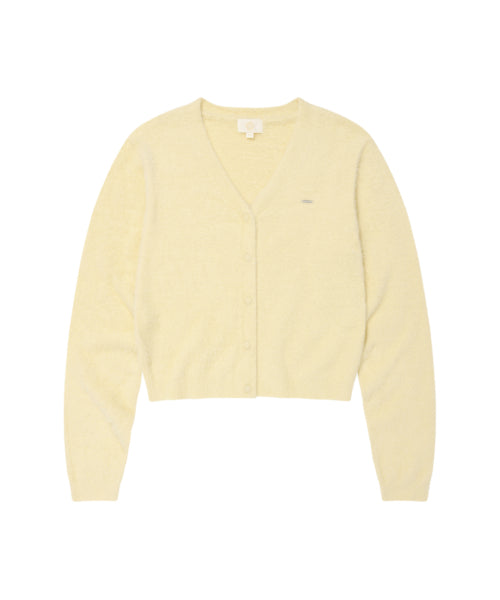 WOMAN V-NECK HAIRY CARDIGAN #SANA同款！ - 2 COLORS BUTTER
