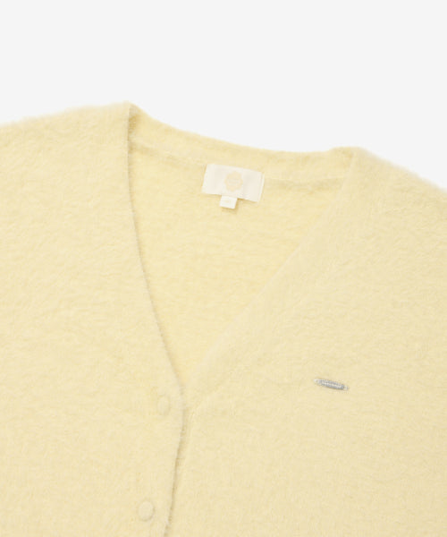 WOMAN V-NECK HAIRY CARDIGAN #SANA同款！ - 2 COLORS BUTTER