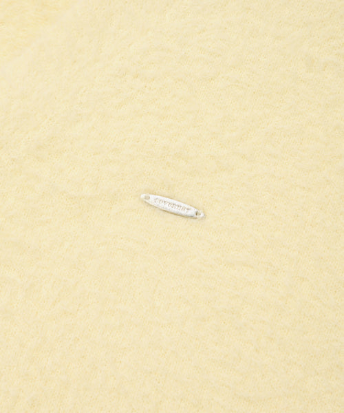 WOMAN V-NECK HAIRY CARDIGAN #SANA同款！ - 2 COLORS BUTTER