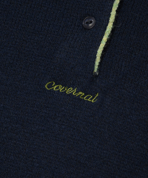 WOMAN HAIRY COLLAR KNIT #SANA同款！ - 2 COLORS NAVY