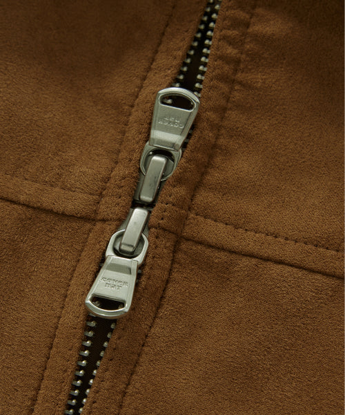 WOMAN SUEDE JACKET #SANA同款！ - 2 COLORS CAMEL