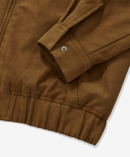 WOMAN SUEDE JACKET #SANA同款！ - 2 COLORS CAMEL