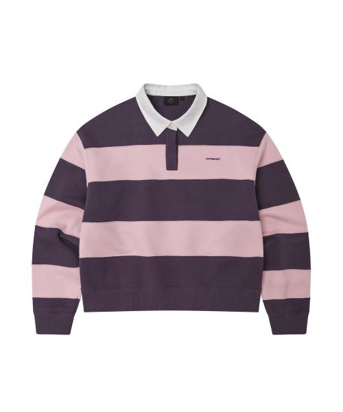 WOMAN RUGBY SWEATSHIRT #SANA同款！ - 3 COLORS PINK