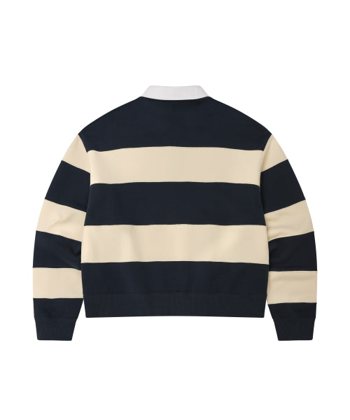 WOMAN RUGBY SWEATSHIRT #SANA同款！ - 3 COLORS NAVY