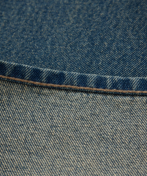 WOMAN WIDE BELTED DENIM PANTS #SANA同款！ - 2 COLORS BLUE