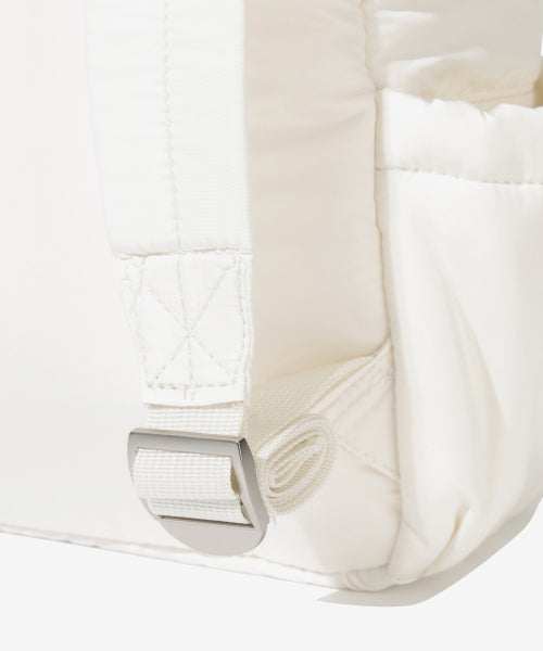 WOMAN SHIRRING MINI BACKPACK #SANA同款！ - 3 COLORS IVORY