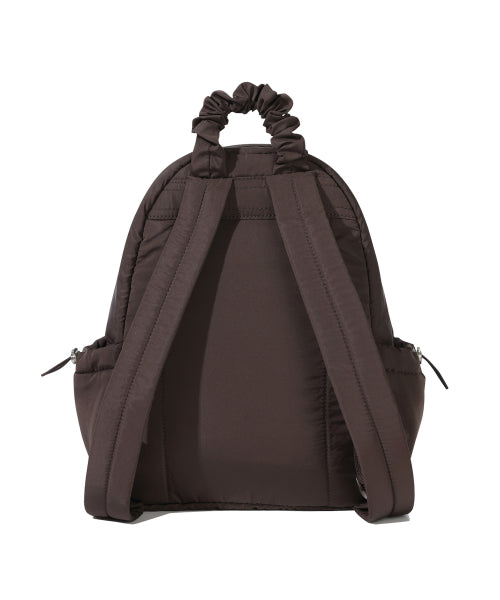 WOMAN SHIRRING MINI BACKPACK #SANA同款！ - 3 COLORS BROWN