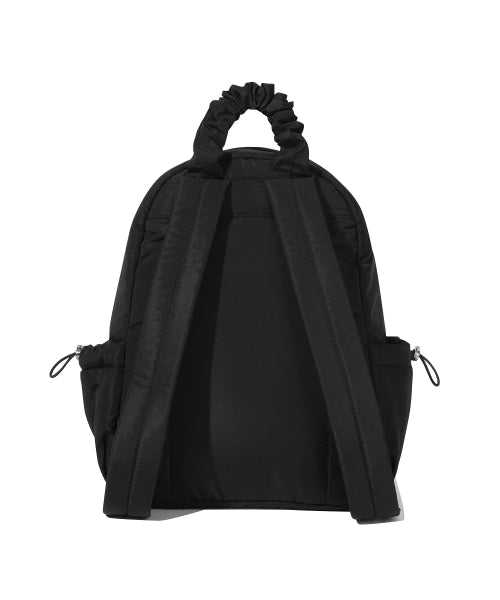 WOMAN SHIRRING MINI BACKPACK #SANA同款！ - 3 COLORS BLACK
