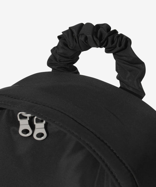 WOMAN SHIRRING MINI BACKPACK #SANA同款！ - 3 COLORS BLACK