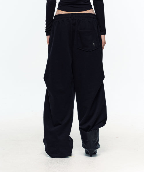 SLOUCHY SWEATPANTS - 2 COLORS BLACK