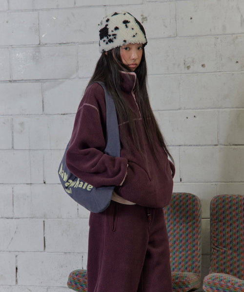 CHAIN STITCHED BAGUETTE ECO BAG AS SHOWN