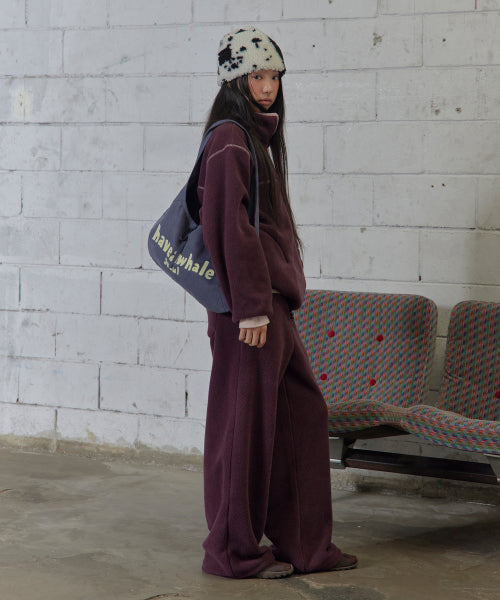 CHAIN STITCHED BAGUETTE ECO BAG AS SHOWN