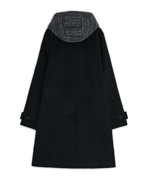 HOOD SINGLE COAT - 3 COLORS BLACK
