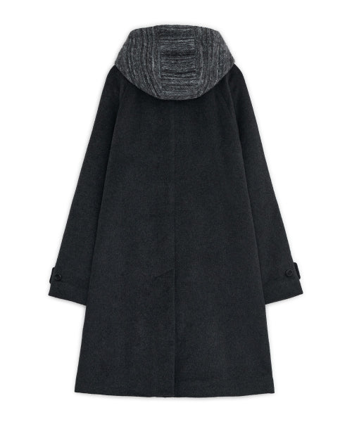 HOOD SINGLE COAT - 3 COLORS CHARCOAL