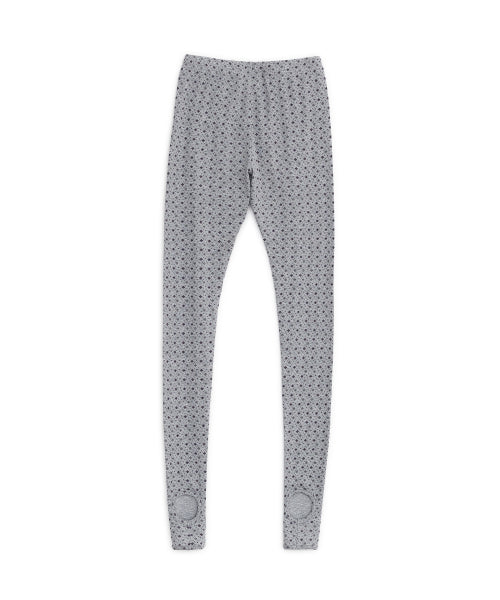 NORDIC PATTERN TIGHTS - 2 COLORS MELANGE GREY