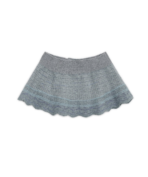 KNIT SKIRT - 2 COLORS GREY