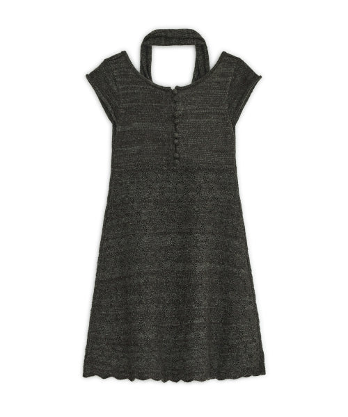 KNIT DRESS - 2 COLORS CHARCOAL