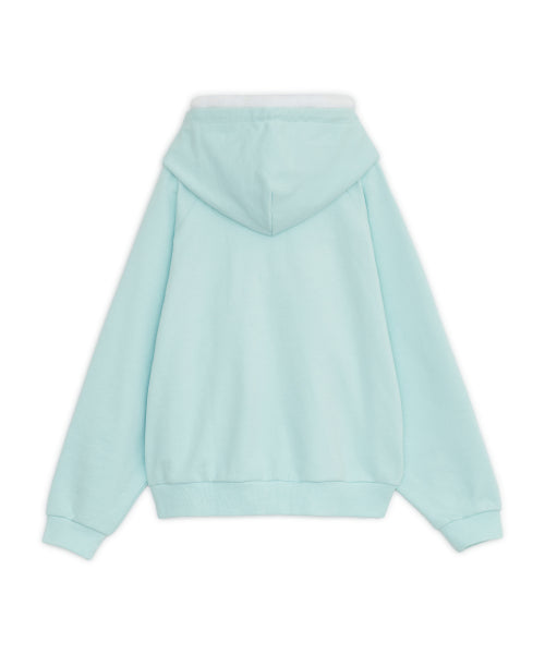PIXEL FUR HOODED ZIP-UP - 2 COLORS MINT