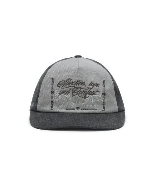 WASHED ORNAMENTS CAP - 2 COLORS CHARCOAL