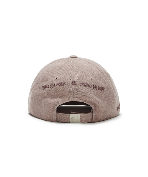 WASHED ORNAMENTS CAP - 2 COLORS PINK