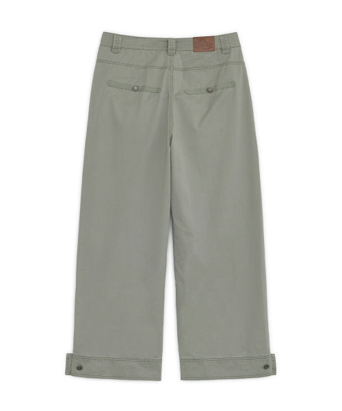 WASHED BUTTON PANTS - 2 COLORS KHAKI
