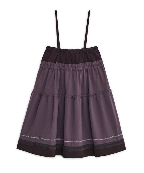 STRING TIERED SKIRT - 2 COLORS PURPLE