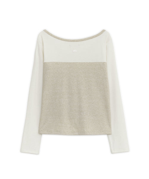 NORDIC VACATION HENLEY NECK TEE - 2 COLORS IVORY