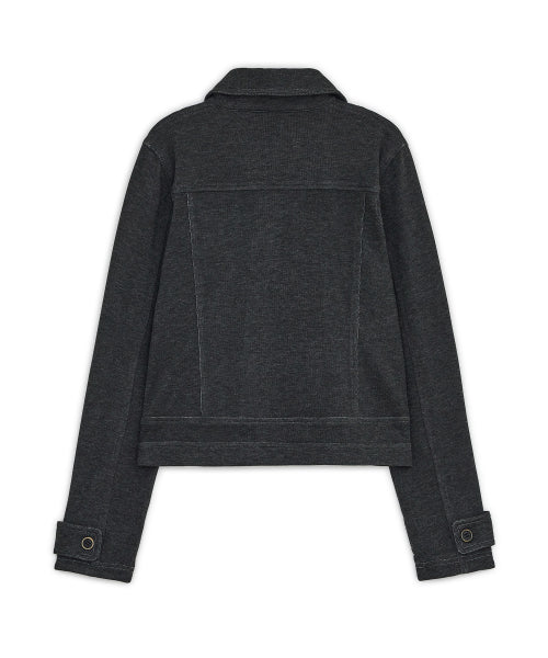 DOUBLE BUTTON JACKET CHARCOAL