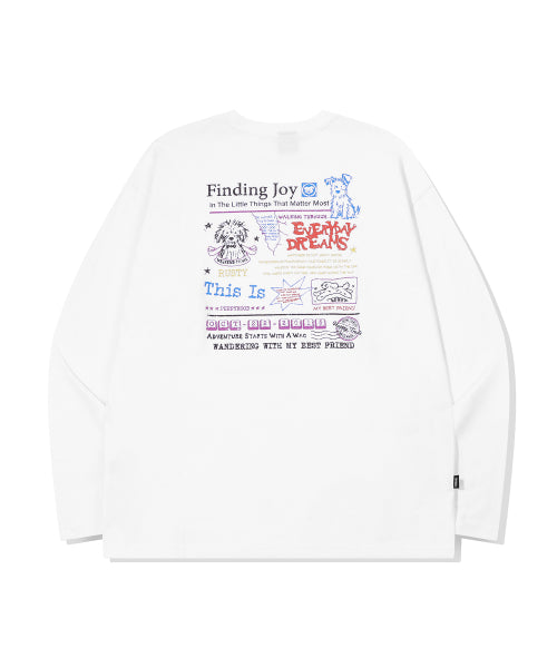 FINDING LONG SLEEVE - 2 COLORS WHITE