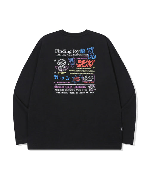 FINDING LONG SLEEVE - 2 COLORS BLACK