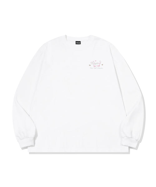 CAT LONG SLEEVE - 2 COLORS WHITE
