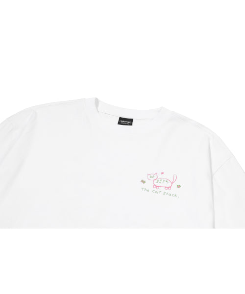 CAT LONG SLEEVE - 2 COLORS WHITE