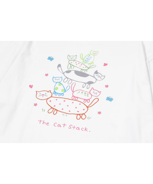 CAT LONG SLEEVE - 2 COLORS WHITE