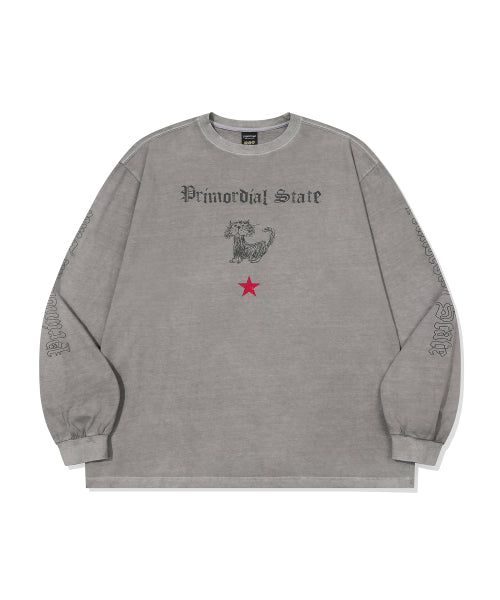 PRIMORDIAL PIGMENT LONG SLEEVE - 2 COLORS GHOST GREY