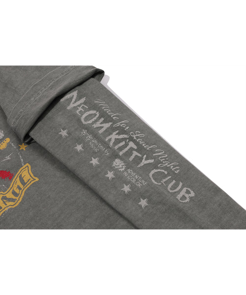 STAR CAT LAYERED PIGMENT LONG SLEEVE - 2 COLORS DARK GREY