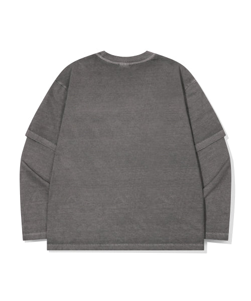 LAYERED PIGMENT LONG SLEEVE - 2 COLORS DARK GREY