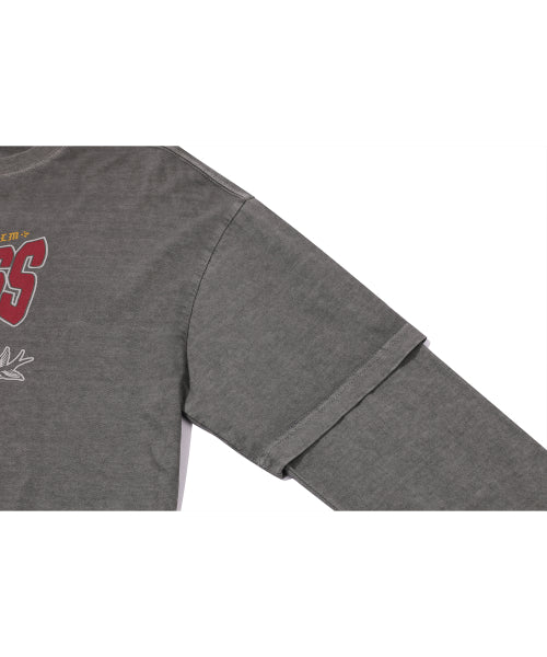 LAYERED PIGMENT LONG SLEEVE - 2 COLORS DARK GREY