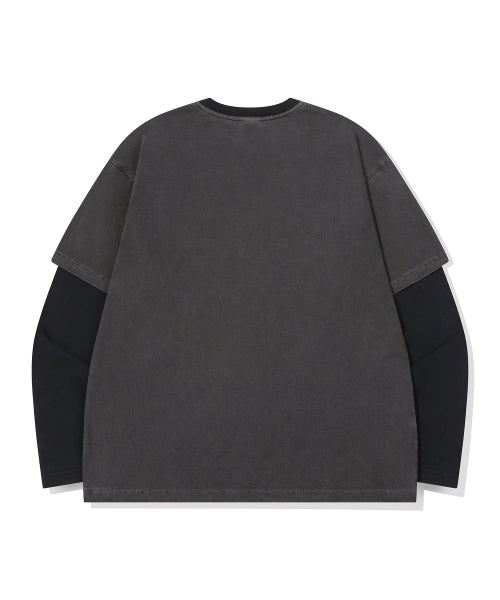 LAYERED LONG SLEEVE - 2 COLORS BLACK