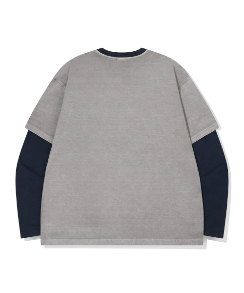 LAYERED LONG SLEEVE - 2 COLORS GREY