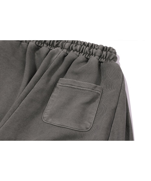 ETHNIC SYMBOL PIGMENT SWEATPANTS - 2 COLORS DARK GREY